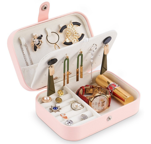 Imagen 1 de 7 de Organizador Joyas Estuche Joyero Aretes Anillos Viaje
