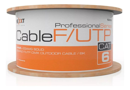 Cable Utp Cat6 Nexxt Exterior %100 Cobre Negro 305 Mtr