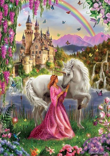 Puzzle Rompecabezas 500 Piezas Hada Y Unicornio