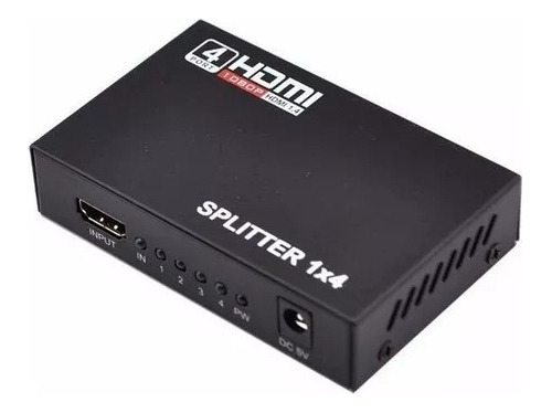 Splitter Hdmi 1x4 Hd 4k Conecta Hasta 4 Tv