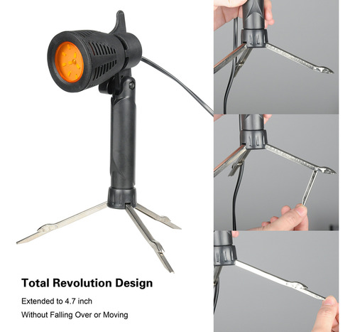 Lámpara Led Emart 5500k Iluminación Continua Para Fotografía Color De La Estructura Color De La Luz
