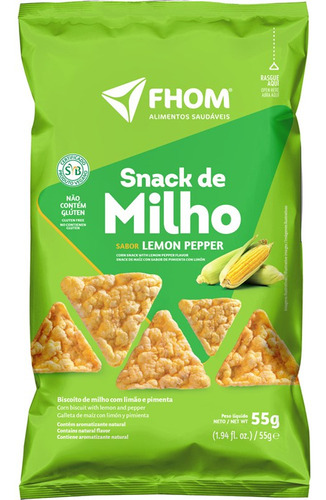 Snack De Milho Sabor Lemon Pepper 55g