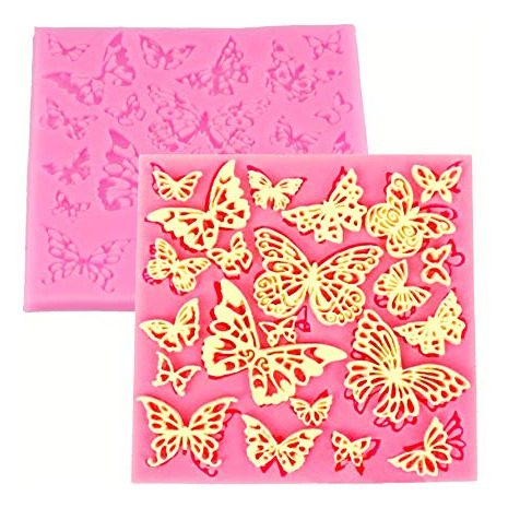 Moldes Huecos Con Forma De Mariposa Surtidos De Hengke, 2 Un