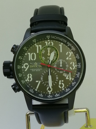 Relógio Invicta Iforce Preto Couro 28742 100% + Super Brinde