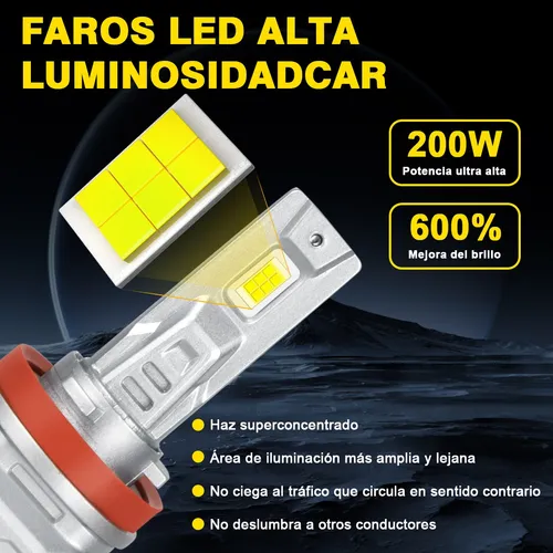 40000lm- Kit De Faros Delanteros Led 9005 H11 Luz Alta/baja