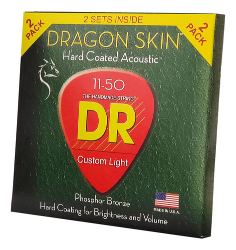 Encordas Para Acustica | Dragon Skin | Dsa-2/11 | 011-50