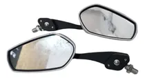 Comprar Juego Espejos Moto Deportivo Tuning Cg Rx Blanco Y Negro Mav