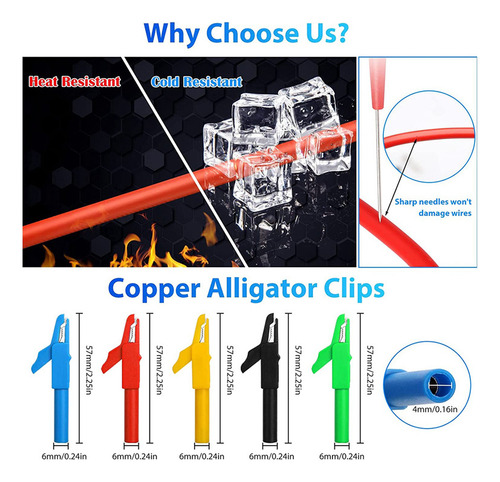 25 Piece Automotive Test Lead Kit, Probe Clip