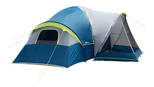 Tienda Casa De Campaña Acampar 10 Pers. 3 Cuartos Azul Ozark | Envío gratis