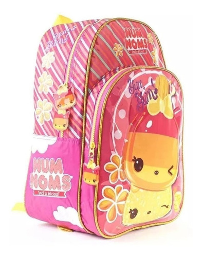 Imagen 2 de 4 de Mochila Escolar Nena Espalda 40 Cm Num Noms 82202 Original