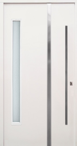 Puerta Pivotante Chapa Pavir 120x220 Blanca Epoxi Vidriada 