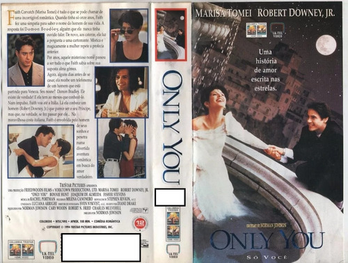 Só Você ( Only You ) Marisa Tomei - Robert Downey Jr - Raro (Usado)