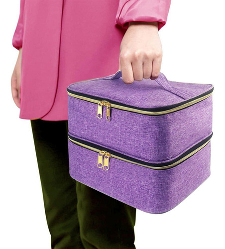 Estuche Portátil Para Esmalte De Uñas, Soporte De Doble M
