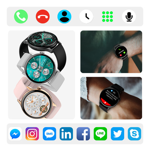 Reloj Inteligente Con Monitoreo De Salud Amoled Hd Bluetooth