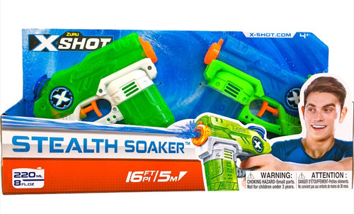 Imagen 6 de 10 de X-shot Stealth Soaker 2 Pistolas Agua Lanza 5m 01227 Bigshop
