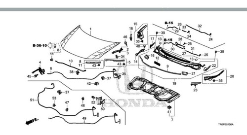 Par Refil Palheta Limpador Parabrisas Orig Honda Civic 12-16