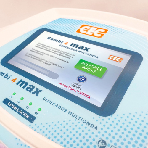 Electroestimulador Combi 4 Max Cec Multionda 5 Canales