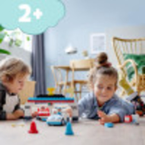 Brinquedo De Construção Lego Duplo Town Race Cars 10947 Para
