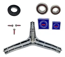 Comprar Kit Eixo Tripé + Retentor Rolamentos E Parafusos Lava E Seca Samsung Wd106 Wd10 Wd11 Wd90