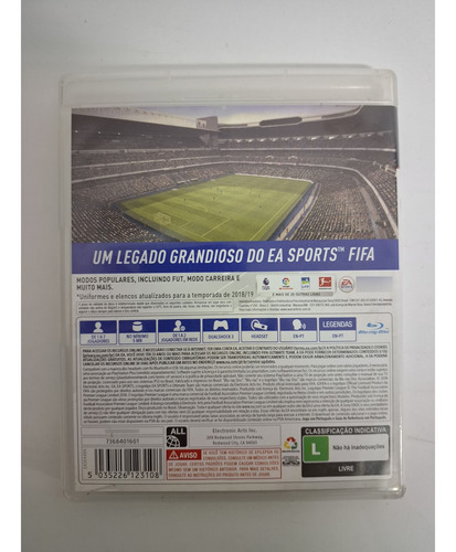 Fifa 19 Ps3 Mídia Física Original Bom Estado Playstation 3 (Usado)