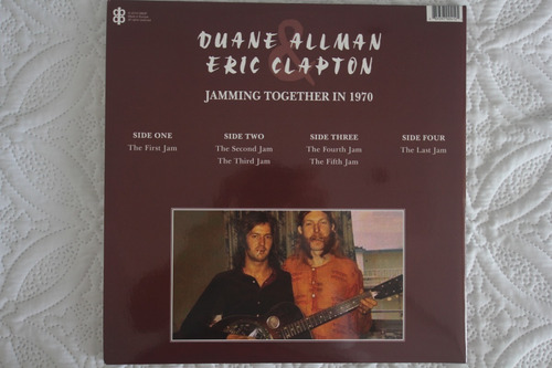 Lp Duane Allman, Eric Clapton, Jamming Together In 1970