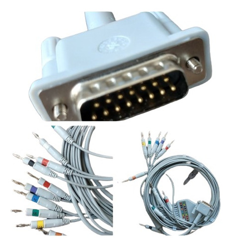 Cable Ekg 10 Puntas Compatible Con Varias Marcas Y Modelos