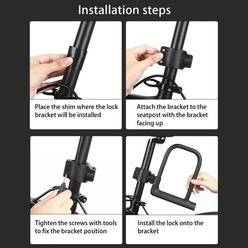 Candado En U Para Scooter Candados Seguros Para Bicicletas D