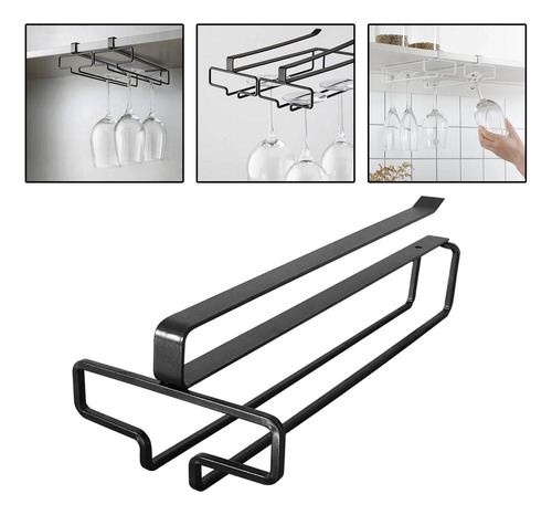 Zl Soporte For Copas De Vino De 2 Filas, Colgador De