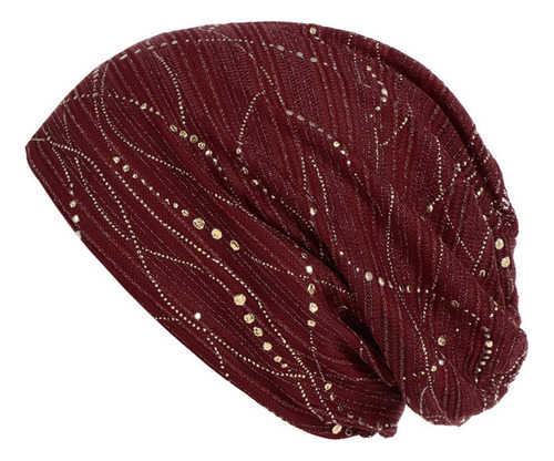 ~ Gorro Musulmán De Encaje Frontal Cruzado Para Mujer,