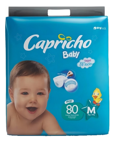 Fralda Descartável Infantil Capricho Baby Atacado Barato Gênero Sem gênero Tamanho Extra grande (XG)