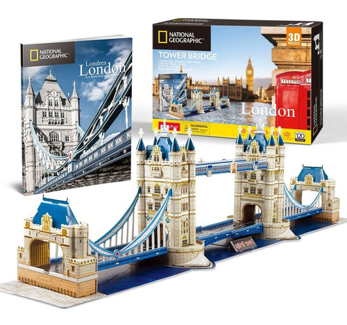 Puzzle 3d Londres Tower Bridge Cubicfun Rompecabeza 120 Pcs