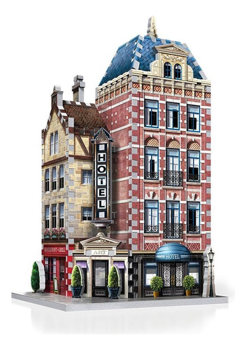 Wrebbit 3d Urbania Hotel Puzzle 3d (295 Piezas)