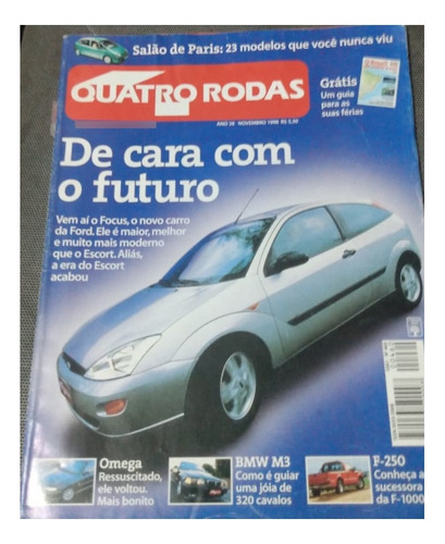 Revista Quatro Rodas Ano 38 Novembro 1998 Número 460 (Usado)
