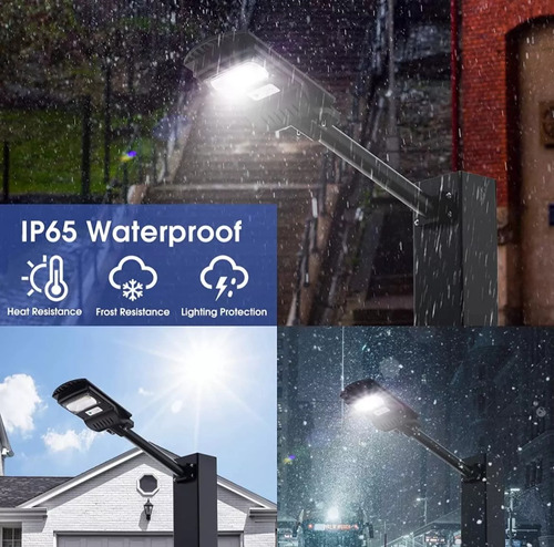 Farol Solar Led Camping, Pesca, Motor Home, Emergencia Pilar