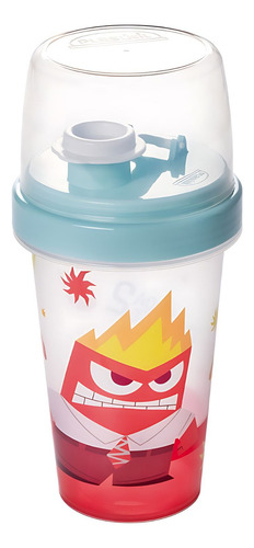 Shakeira Garrafinha Infantil 320ml Plasútil Divertidamente 2 Cor Raiva