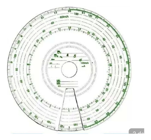Disco Diagrama Tacógrafo Semanal 180km Vdp Frete Grátis