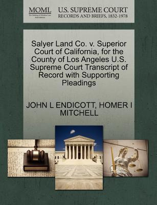 Libro Salyer Land Co. V. Superior Court Of California, Fo...