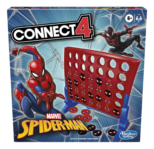 Hasbro Gaming Connect 4 Spider-man Edition, Juego De Mesa D.