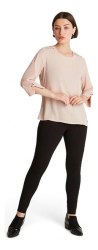 Blusa Escote Redondo Mujer Lorenzo Di Pontti Rosado