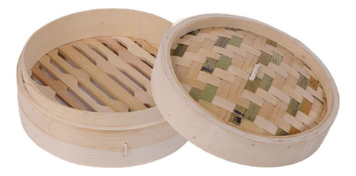 Muyier Vaporizador De Bambú Para Dumplings, Vaporizador