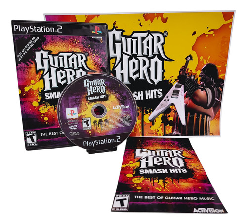 Guitar Hero Smash Hits Com Poster Para Ps2