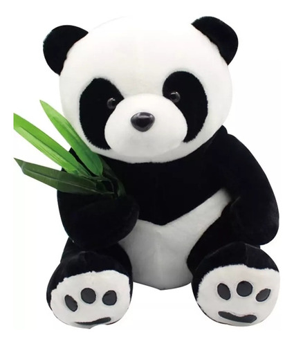 Oso Panda Peluche Muñeco Felpa Suave Relleno 40 Cm