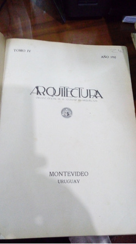 Libro Arquitectura  Tomo V   Año 1919