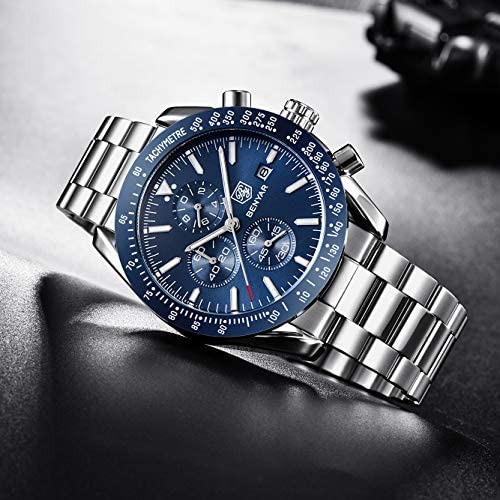 Benyar Reloj Para Hombre Cronógrafo De Moda Cuarzo Analógico