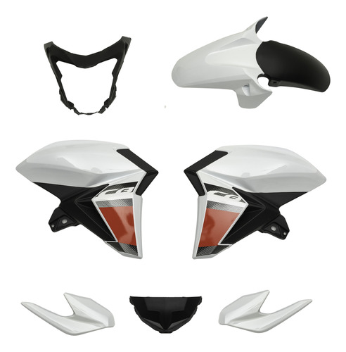 Kit De Plasticos Completo Honda Cb 250 Twister Blanco Mtc