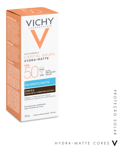 Protetor Solar Capital Soleil Hydramatte 6.0 30g Vichy