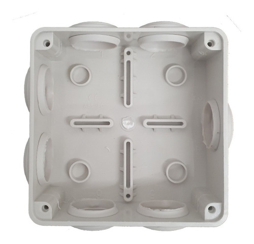 Imagen 4 de 6 de Caja De Derivación Pvc Ip55 Exterior 7 Entradas 100x100x50