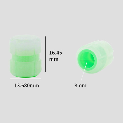 Qh1 4 Piezas Night Glow Auto Tire Valve Caps Accesorios