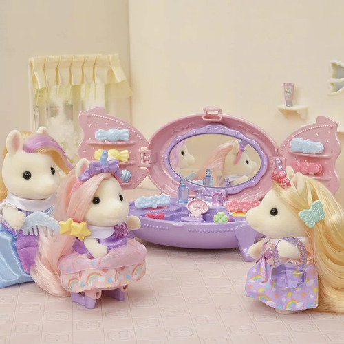 Sylvanian Families Set De Tocador De Pony Calico Critters