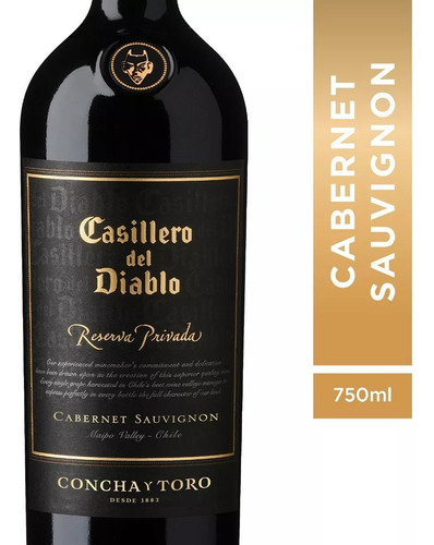 Vino Tinto Reserva Privada De 750ml Casillero Del Diablo